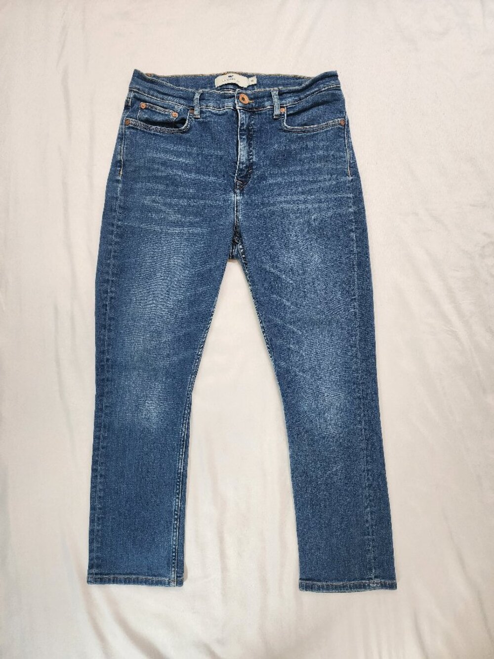 Vineyard Vines High Rise Straight Jeans Women's Size 30 Medium Wash Stretch